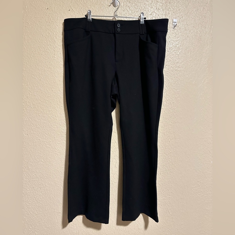 New Studio By Torrid Trouser Slim Boot Luxe Ponte Pants Size 22 Short